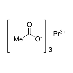 Praseodymium(III) acetate hydrate - CAS:6192-12-7 - Praseodymium acetate hydrate, Praseodymium triacetate, Acetic acid, praseodymium(3+) salt
